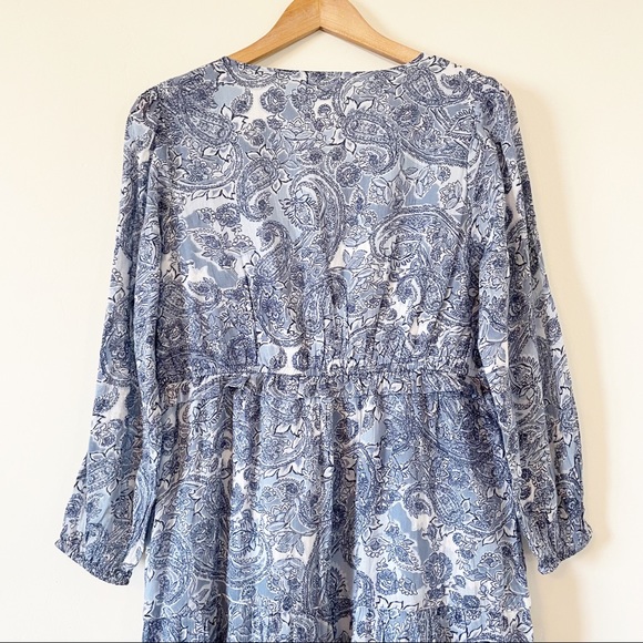 Rachel Zoe Paisley Long Sleeve Maxi Dress - Picture 8 of 9